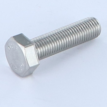 1 x Vis métaux Tête hexagonale TH M8X35 Pas fin Pas de 100 Inox A2