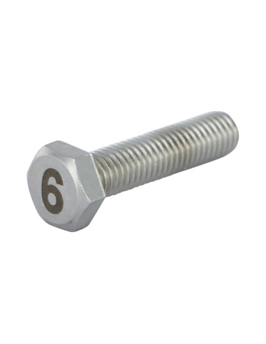 1 x Vis métaux Tête hexagonale TH 8X35 Inox A4...