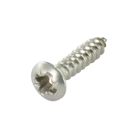 1 x Vis tôle Tête fraisée bombée TFB Pozi 3.5X19 Inox A4