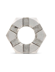 Ecrou hexagonale à CRENEAUX BAS M8 Inox A2