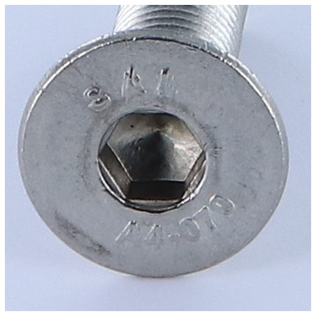 1 x Vis métaux FHC tête fraisée empreinte hexagonale creuse Clé de 10 HC10 M16X40 Filetage total Inox A4