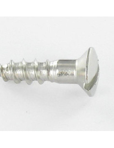 Vis bois Inox A2 Tête fraisée bombée TFB Fendue 4X25 2
