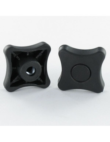 1 x Ecrou VOLANT nylon noir M5
