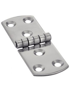Charnière Type E 6 trous Inox A2 100X40