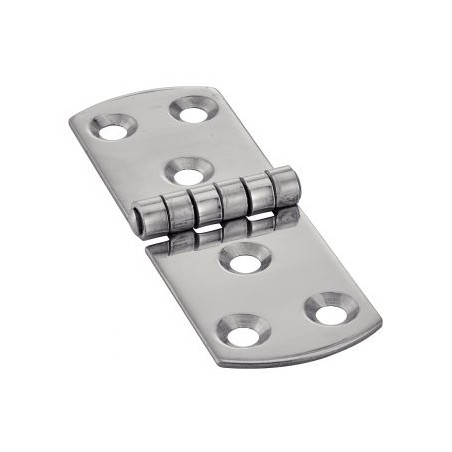 1 x Charnière Type E 6 trous Inox A2 100X40