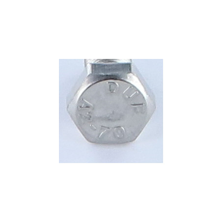 1 x Vis métaux Tête hexagonale TH M8X16 Pas fin Pas de 100 Inox A2