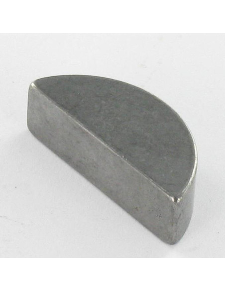 1 x Clavette disque demie lune Acier brut 5X7.5 Longueur 19