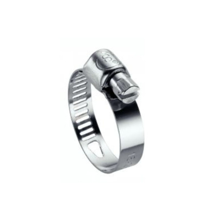 1 x Collier de serrage bande perforée 8 Diamètre 47 à 67 Inox W2