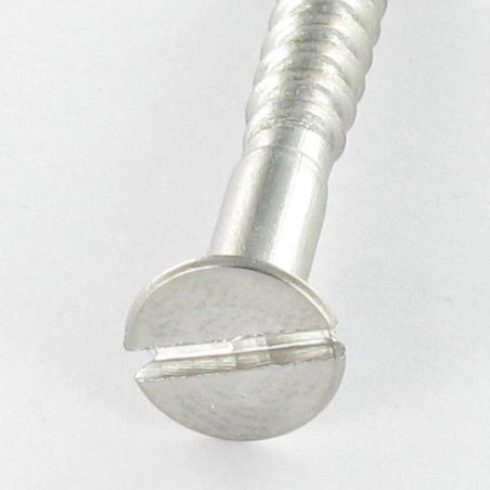 1 x Vis bois Tête fraisée Fendue 4X30 Inox A4