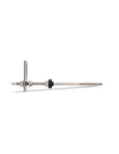 Vis double filetage panneau solaire Avec platine 10X160...
