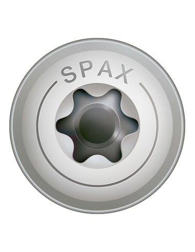 1 x Spax Vis charpente tête disque Inox A2 8X60...