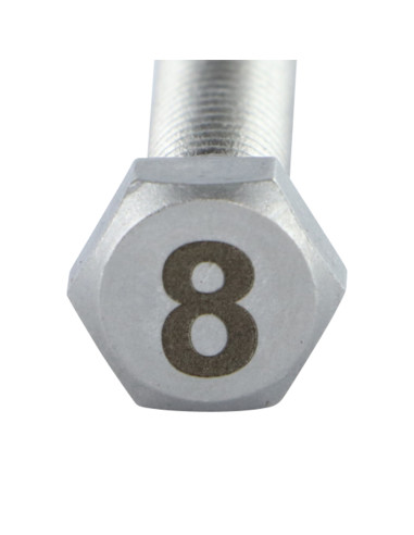 1 x Vis métaux Tête hexagonale TH 8X35 Inox A4...