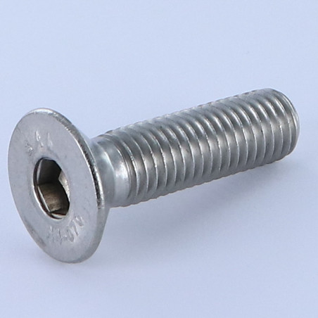 1 x Vis métaux FHC tête fraisée empreinte hexagonale creuse Clé de 6 HC6 M10X20 Filetage total Inox A4