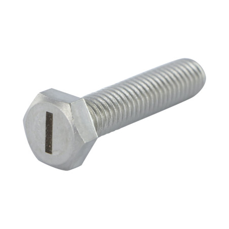 1 x Vis métaux Tête hexagonale TH 8X35 Inox A4 avec gravure de lettre "I"