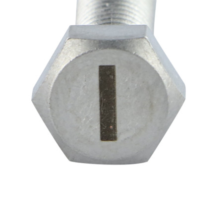 1 x Vis métaux Tête hexagonale TH 8X35 Inox A4 avec gravure de lettre "I"