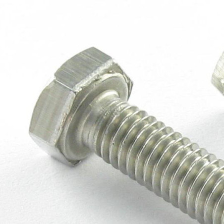 1 x Vis métaux Tête hexagonale TH M24X130 Inox A4