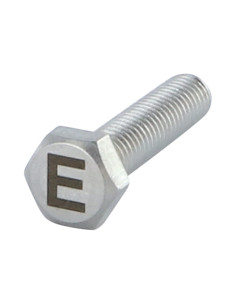 Vis métaux Tête hexagonale TH 8X35 Inox A4 avec gravure...