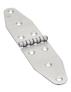 Charnière Double Ovale 8 trous Inox A2 185X92.5