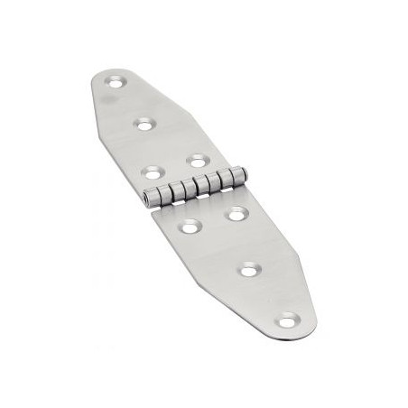 1 x Charnière Double Ovale 8 trous Inox A2 185X92.5