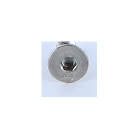 1 x Vis métaux FHC tête fraisée empreinte hexagonale creuse Clé de 2.5 HC2.5 M4X6 Filetage total Inox A4