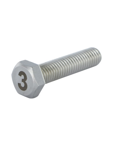 1 x Vis métaux Tête hexagonale TH 8X35 Inox A4...