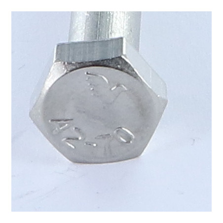 1 x Corps de boulon filetage partiel Inox A2 Tête hexagonale TH M24X100