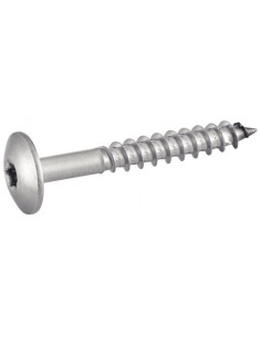 Vis de facade TORX T20 5.5X38 Diamètre de tête: 12.3 Inox A2