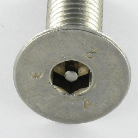 1 x Vis métaux Inox A2 Inviolable FHC tête fraisée empreinte hexagonale creuse Clé de 3 HC3 avec téton M5X20