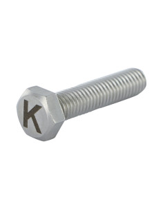 Vis métaux Tête hexagonale TH 8X35 Inox A4 avec gravure...