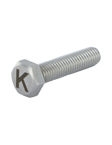 1 x Vis métaux Tête hexagonale TH 8X35 Inox A4...