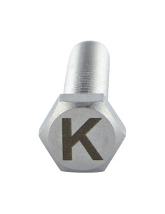 Vis métaux Tête hexagonale TH 8X35 Inox A4 avec gravure... 2