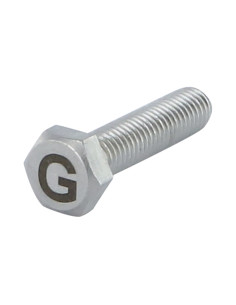 Vis métaux Tête hexagonale TH 8X35 Inox A4 avec gravure...