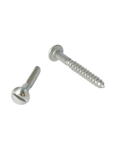 Vis bois Inox A2 Tête ronde TR Fendue 3X10 microvis