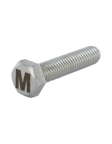 1 x Vis métaux Tête hexagonale TH 8X35 Inox A4...