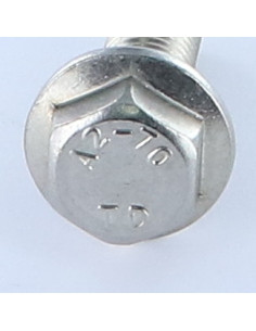 Vis métaux Tête hexagonale TH Embase lisse M10X30 Inox A2 2