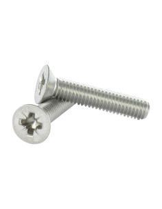 Vis métaux Tête fraisée Pozi M2.5X8 Inox A4 microvis