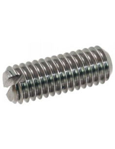 Vis métaux Sans tête Fendue Bout cuvette Inox A2 M4X16