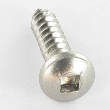 1 x Vis tôle Tête cylindrique TC Carré 5.5X25 Empreinte carré 3 Inox A2