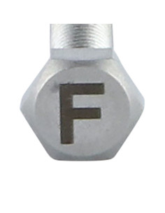 Vis métaux Tête hexagonale TH 8X35 Inox A4 avec gravure... 2