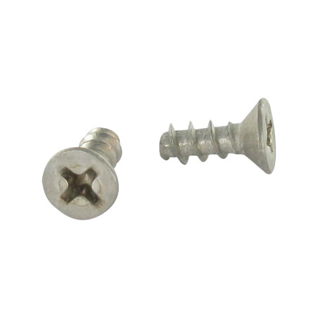 1 x Vis pvc Tête fraisée Phillips 4X10 Filet 40 DEGRE Inox A2