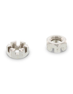 Ecrou hexagonale à CRENEAUX Inox A2 M6
