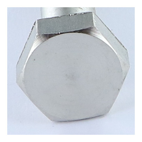 1 x Corps de boulon filetage partiel Inox A2 Tête hexagonale TH M10X46 Filetée sur 15