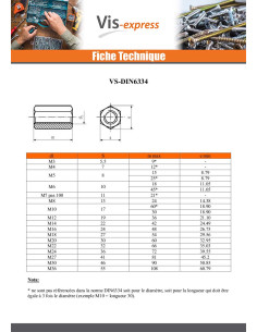 Entretoise Hexagonale Inox A4 M8 Longueur 24 S13 2