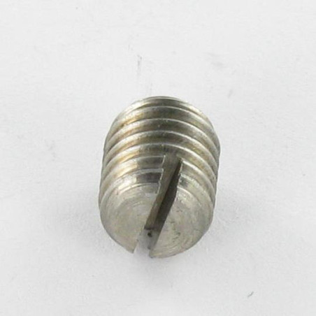 1 x Vis métaux Sans tête Fendue Bout téton Plate M10X20 Inox A2