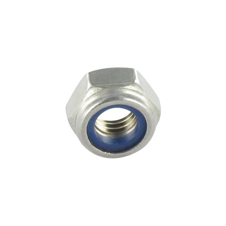 1 x Ecrou frein M6 Inox A4 Wax lubrifié