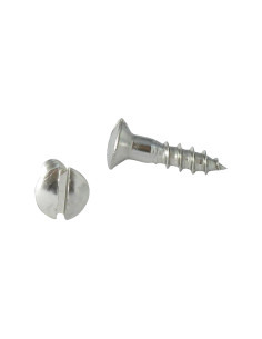 Vis bois Inox A2 Tête fraisée bombée TFB Fendue 3X16...