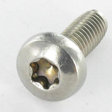 1 x Vis autotaraudeuse Tête cylindrique bombée TCB TORX T8 M2.5X4 Inox A2 microvis