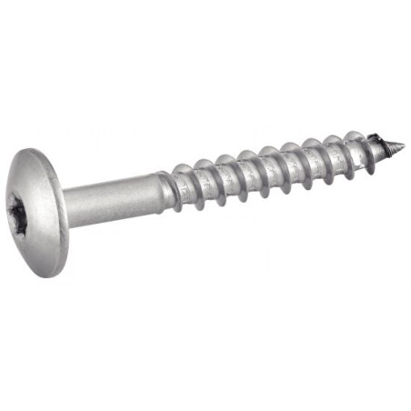 1 x Vis de facade TORX T20 4.8X70 Diamètre de tête: 12.3 Inox A2