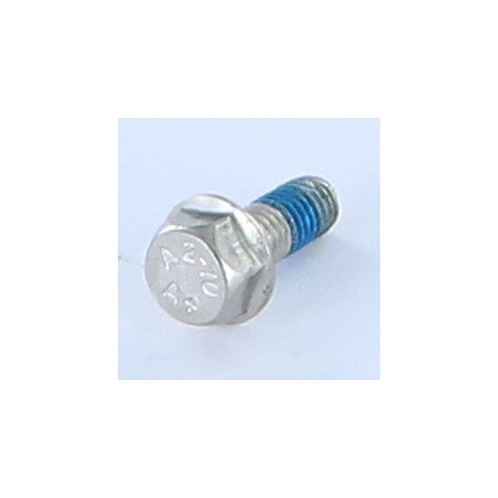 1 x Vis métaux Tête hexagonale TH Embase lisse M5X12 Inox A2 Frein filet