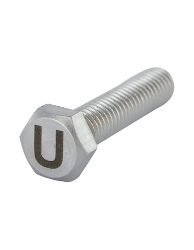 1 x Vis métaux Tête hexagonale TH 8X35 Inox A4...